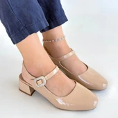 BİÇOMİ Gowe Nude Rugan Topuklu Ayakkabı thumbnail 4