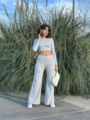 BİÇOMİ Bol paça altüst takım gri w1197 thumbnail 1