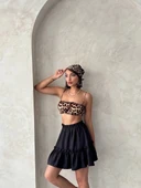 BİÇOMİ Çingene keten etek siyah s24808 thumbnail 6