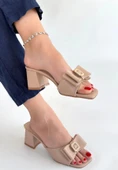 BİÇOMİ Pier Nude Cilt Topuklu Terlik thumbnail 2