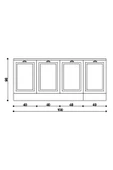 160 Cm %100 MDF Greena White Ada Mutfak, Modern Mutfak Adası, Mutfak Yemek Masası, Bar Masası - 6