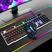 SNT TF-230 RGB Gaming Klavye Mouse Seti | Oyuncular için Işıklı Klavye & Mouse Set thumbnail 2