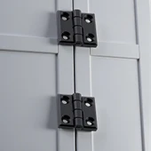 Siyah Metal 4 ADET SET Yaprak Menteşe 30x30mm Dayanıklı Mobilya Kapı Dolap Çekmece Kapak Aksesuar thumbnail 4