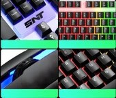 SNT TF-230 RGB Gaming Klavye Mouse Seti | Oyuncular için Işıklı Klavye & Mouse Set thumbnail 5