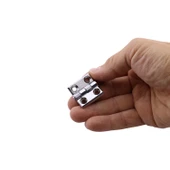 Metal 30x30 mm 4 ADET Yaprak Menteşe Gümüş Krom  Kapi Pencere Dolap Mobilya Kapak Menteşe Bağlantı thumbnail 4