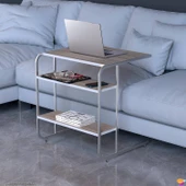 Modilayn C Yan Sehpa Geniş Boy Tekerlekli Çalışma, Atıştırmalık, Yemek, Laptop Sehpası Cordoba - 4