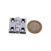 Yaprak Menteşe Metal 2 ADET 30x30 mm Gümüş Krom  Kapi Pencere Dolap Mobilya Kapak Menteşe Bağlantı thumbnail 6