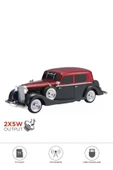 D55 Retro Araba Tasarımlı Bluetooth Hoparlör 2x5W FM + USB + TF Kart - 7