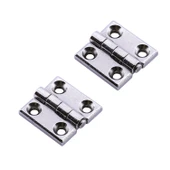 Yaprak Menteşe Metal 2 ADET 30x30 mm Gümüş Krom  Kapi Pencere Dolap Mobilya Kapak Menteşe Bağlantı thumbnail 1