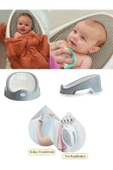 Babyjem Soft Banyo Desteği Bebek Yıkama Yardımcısı Gri - 1