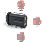 KOBB KBL01 3.7Volt/5200mAh Li-ion Lazer Hizalama Yedek Aküsü - 2