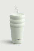 Stevig 3 Bubble Two-Cap Straw Tumbler Çelik Termos 600 ML Lightest Sky ST-247 thumbnail 1