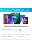 bravesons İpad Için Uyumlu Avuç içi Reddetmeli Dokunmatik Kalem Capacitive Active Stylus(3 Adet YEDEK UÇ) thumbnail 2