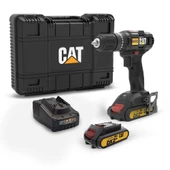 CAT DX155.1 Çift Akülü Şarjlı Darbeli Matkap 18Volt/2.0Ah - 1
