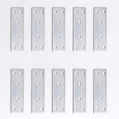 Mobilya Köşe Bağlantı Demiri 30x90 mm 10 Adet Set Düz Metal Gönye Dolap Kitaplık Vestiyer Sabitleme thumbnail 1