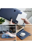 Cisteen Nillkin15.6inç MacBook KılıfStandlı MausePed Vegan Deri Laptop Çantası thumbnail 3