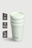 Stevig 3 Bubble Two-Cap Straw Tumbler Çelik Termos 600 ML Lightest Sky ST-247 thumbnail 2