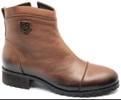 Venüs Marsel Hakiki Deri Düz Kaymaz Taban Ortopedik Kadın Bot thumbnail 6