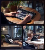 Nillkin Samsung Tab S9 FE Plus Standlı Bumper Smart Cover Tablet Kılıf thumbnail 7