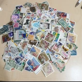Martcini 100 Adet Karışık Damgalı İngiltere Pulları - 1
