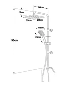 Artema Solid S Banyo Bataryası + Doppo Prime Lux Tepe Duş Sistemi thumbnail 8