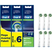 Oral-B Cross Action Şarjlı Diş Fırçası Yedek Başlığı 6 Adet - 2