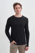 Cazador Waffle Rahat Kumaş %100 Pamuklu Slim Fit Sweatshirt-51640 thumbnail 2