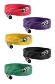 Midex MXL-10M-5x Kaliteli XLR TO XLR 10 mt. Mikrofon Kablosu (5 Adet 5 Renk) - 1