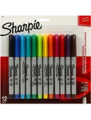 Sharpie Markör Permanent Ultra Fine Karışık Renk 12 Li - 1