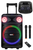 Midex 1100 Watt Mikrofonlu Karaoke Eğlence Işıklı Ses Sistemi MXR-1100 (Bluetooth Kayıt Usb Şarjlı) - 1