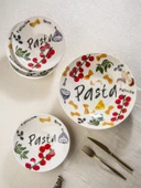 We all love PASTA 5 Parça Servis Seti- El Boyama thumbnail 3