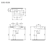 Bocchi Milano Etajerli Lavabo 60 cm Parlak Beyaz 1161-001-0126 - 2