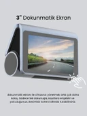 Mieco X8 Wifi /4k Uhd/ 170 Ultra Geniş Açı/ Kör Nokta / Adas/ Ön + Arka Araç Kamerası + Hafıza Kartı Hediyeli thumbnail 8