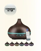 Sessiz Çalışan Aromaterapi Difüzörü – 4 Zaman Ayarlı, 7 Renkli Işık Seçeneği - 5