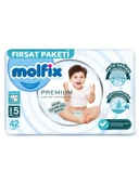 Molfix Premium Bebek Bezi Fırsat Paketi 5 Beden 1118 Kg 42 Adet thumbnail 1