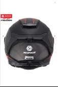Scoyco FF-871 FREEDOM GÜNEŞ VİZÖRLÜ KAPALI KASK (SİYAH CAMLI) thumbnail 4