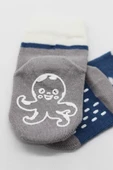 Bistyle Hayvan Figürlü Kaymaz Erkek Soket Çorap 2'Li BS10119 İndigo - 2