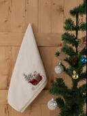 Pamuklu 2'li 45x70 cm Nakışlı Desenli Hediyelik Havlu Seti Baveno thumbnail 12