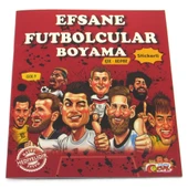 Efsane Futbolcular Çıkartmalı Maskeli Boyama Kitabı - 1