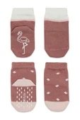 Bistyle Hayvan Figür Kaymaz Kız Soket Çorap 2'Li BS10120 Pudra - 2