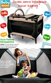 8'in 1 Yeni Doğan Set Baby Home 946 Travel Sistem Bebek Arabası 560 Bebek Oyun Parkı Yatak Beşik - 11