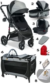 8'in 1 Yeni Doğan Set Baby Home 946 Travel Sistem Bebek Arabası 560 Bebek Oyun Parkı Yatak Beşik - 3