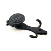 Antika Tarz Dekoratif Pirinç Portmanto Askı  150x72 mm, Oksit - 1