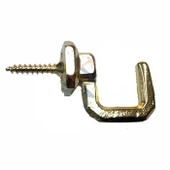 Vidalı Kanca, Askı Büyük 15x23mm, Sarı 100 Adet - 1