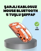 Şarjlı Ergonomik Fare – 1600 DPI, Sessiz Tıklama Özellikli - 1
