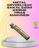4 Kılavuz Taraklı Profesyonel Saç ve Sakal Kesme Makinesi - 1
