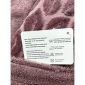 Nurpak Battal Boy Tek Bornoz Şalyaka-Hazal Mürdüm (Beden 2XL-3XL) - 2