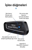Y11 Bluetooth Kulaklık Mikrofonlu Motosiklet Kulaklığı İntercom Bt 5.3 - 4