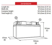 BS BATTERY BTX20CH-BS Motosiklet Aküsü 300616 - 2