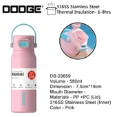 Dodge Çelik Termos Matara 580Ml Pembe - 10